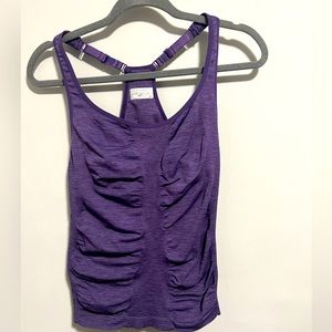 Athleta- women’s adjustable racer back tank. Purple, size XL